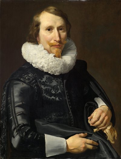 Portret van een heer door Thomas de Keyser